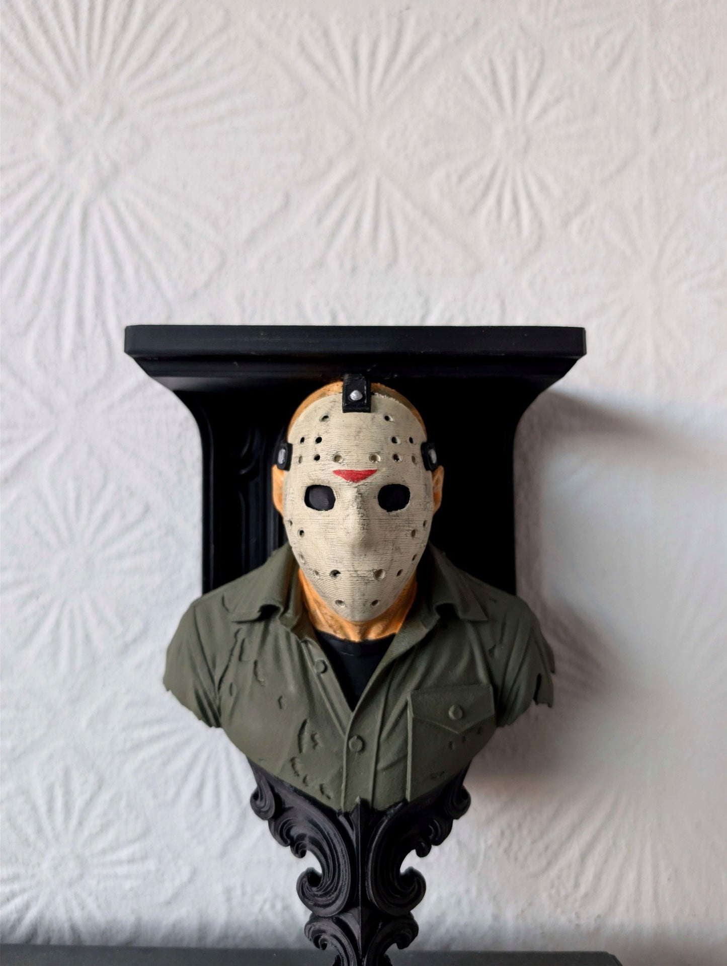 Jason Voorhees Friday the 13th Wall Shelf Mount Display - Unique Horror Decor Gift