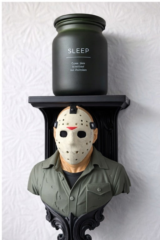 Jason Voorhees Friday the 13th Wall Shelf Mount Display - Unique Horror Decor Gift