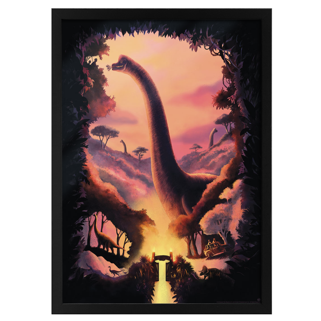 Jurassic Park - Brachiosaurus Horror Poster