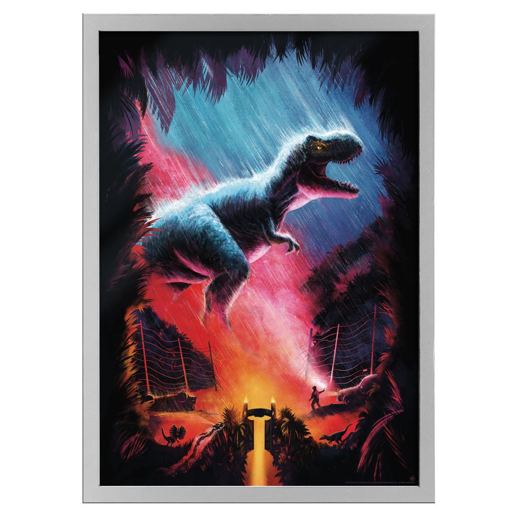 Jurassic Park - T-Rex Horror Poster