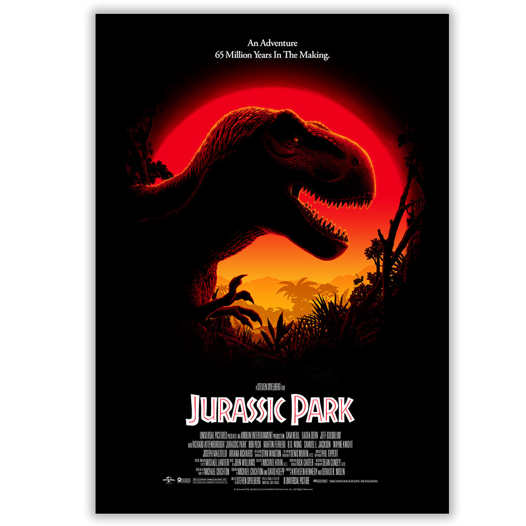 Jurassic Park Horror Poster