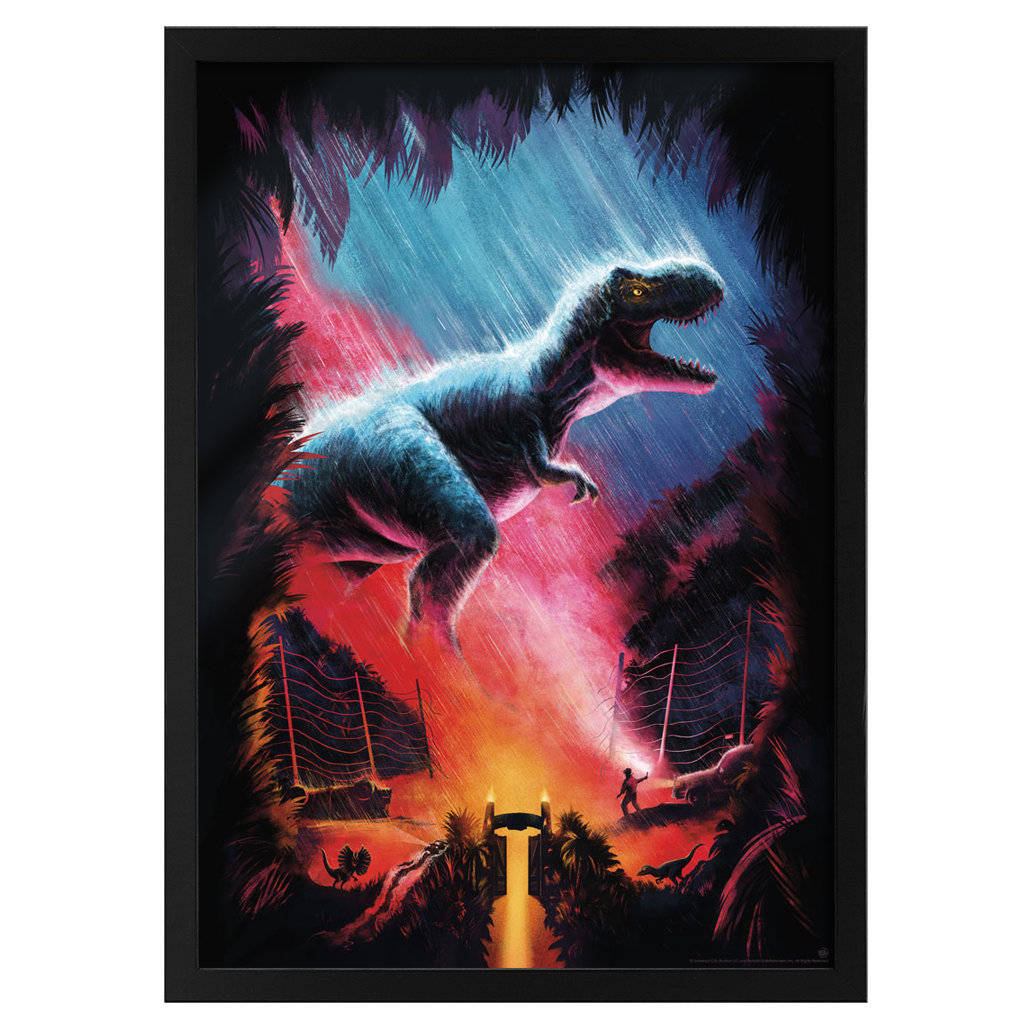 Jurassic Park - T-Rex Horror Poster