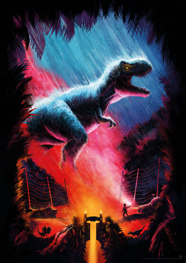 Jurassic Park - T-Rex Horror Poster