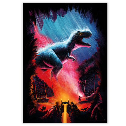 Jurassic Park - T-Rex Horror Poster
