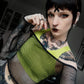 Dark in Love Lyra Fishnet Off-Shoulder Gothic Mesh Top