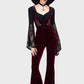 Killstar A Devil's Rose Flared Trousers