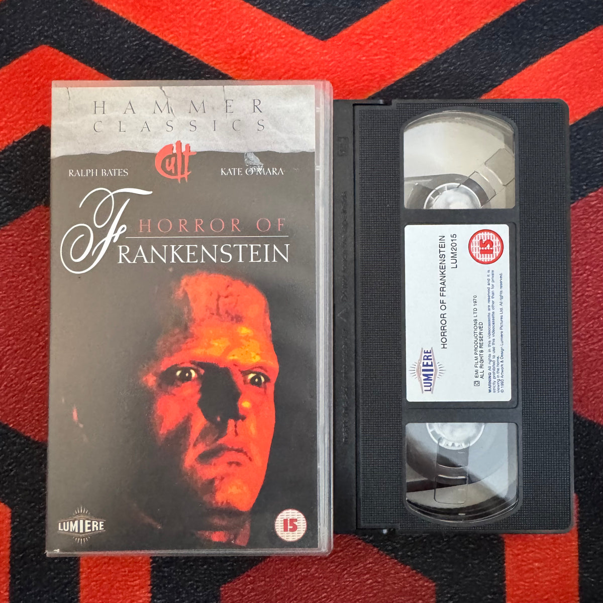 The Horror of Frankenstein VHS Video (1970) LUM2015