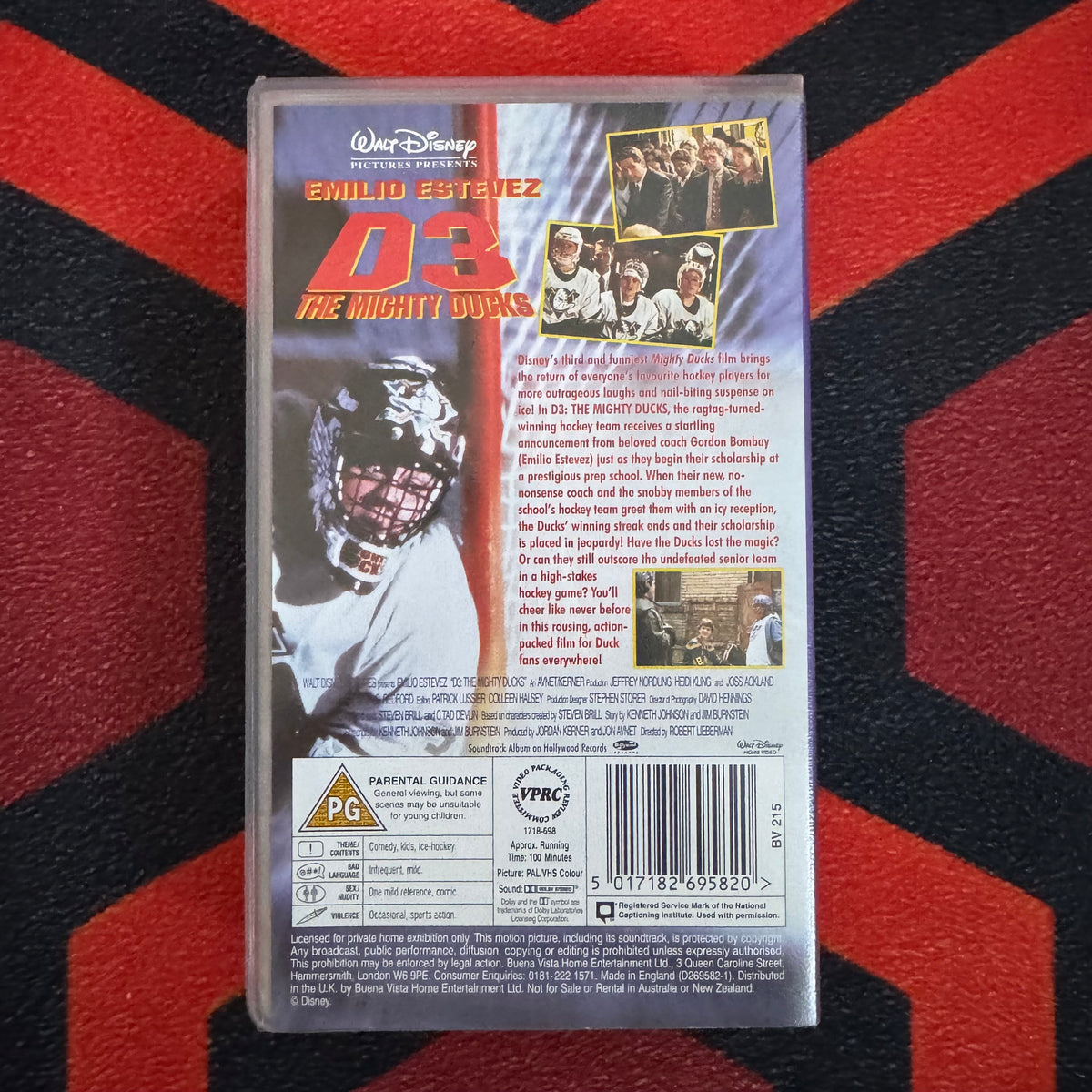 D3: The Mighty Ducks VHS Video (1996) D269582