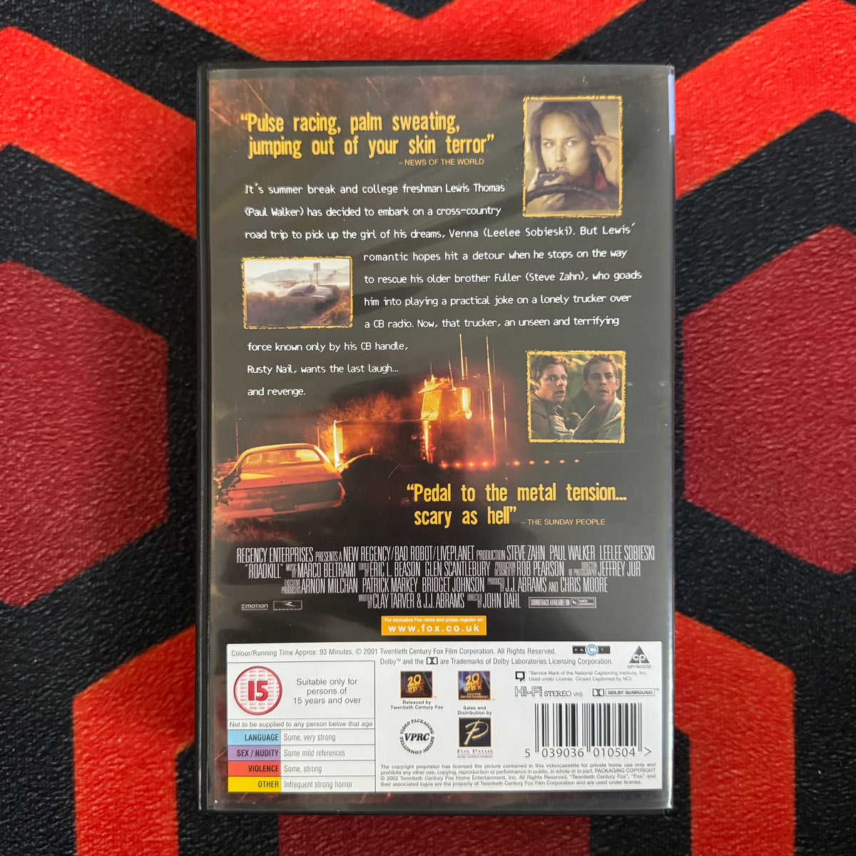 Roadkill Ex Rental VHS Video (2001) 20195