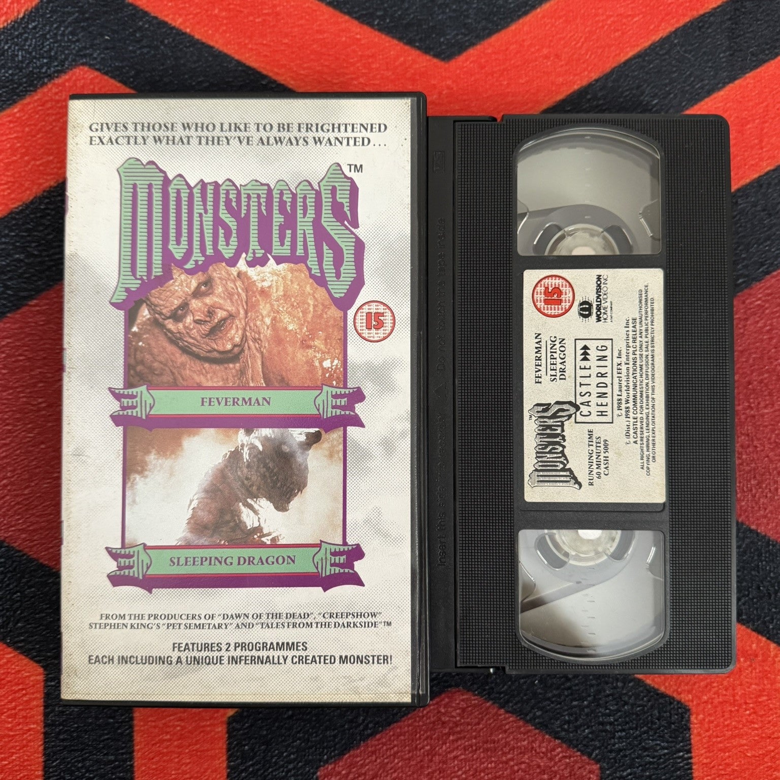 Monsters: Feverman / Sleeping Dragon VHS Video (1988) CASH9009 – Horror ...