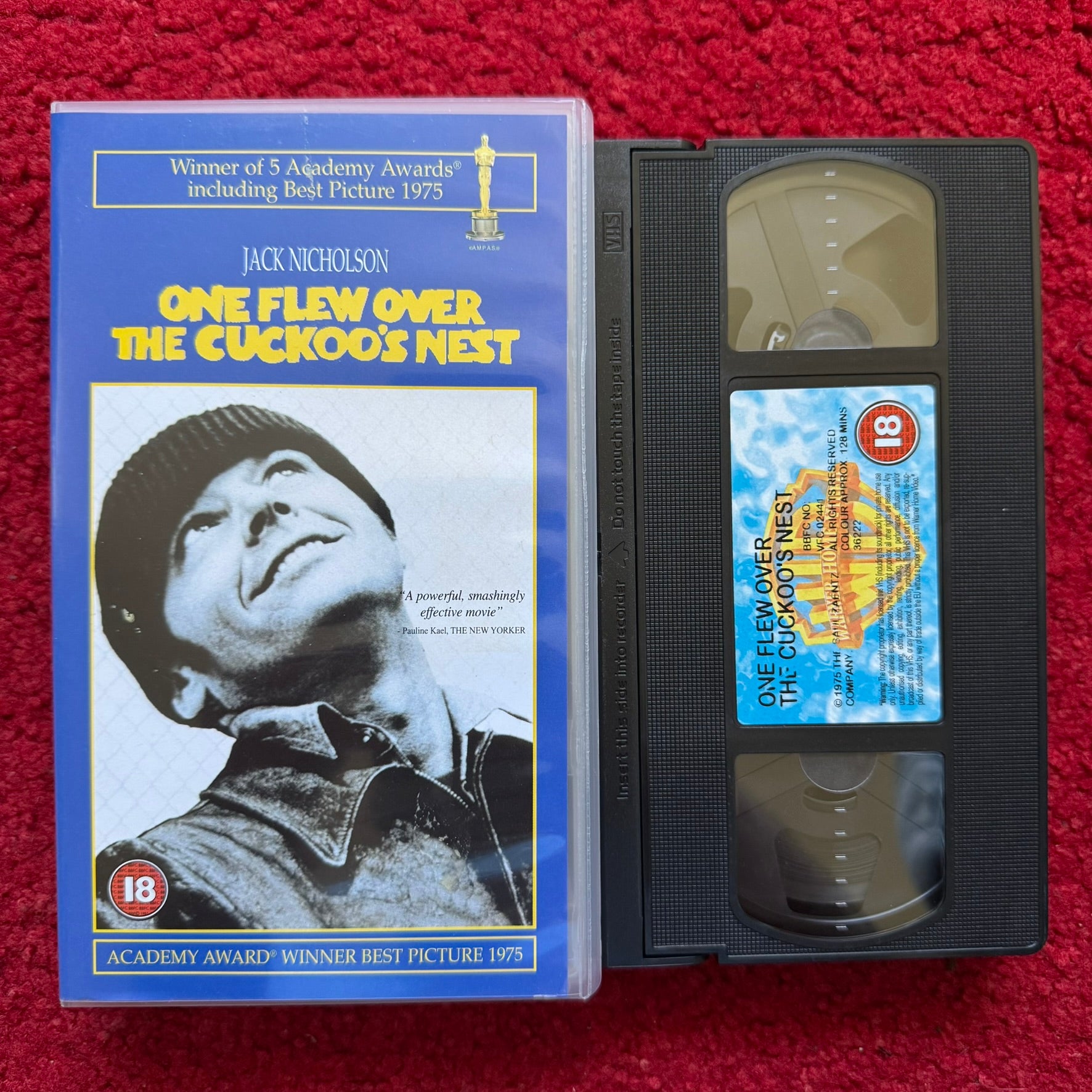 One Flew Over The Cuckoo's Nest VHS Video (1975) S036222