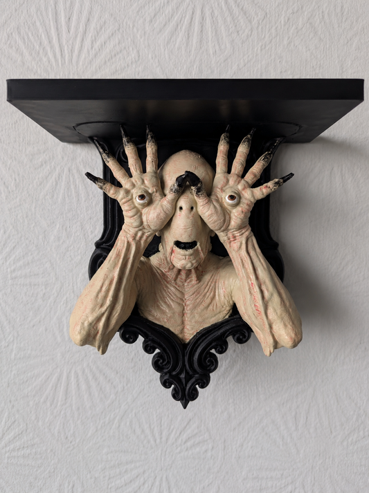 The Pale Man Pan's Labyrinth Wall Shelf Mount Display - Unique Horror Decor Gift