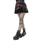 Poizen Industries Phantom Highlander Skirt Black Tartan