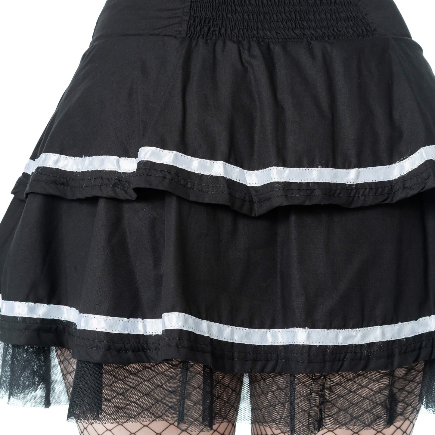 Poizen Industries Phantom Waltz Skirt Black/White