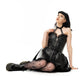 Heartless Ravina Faux Leather Goth Dress