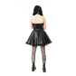 Heartless Ravina Faux Leather Goth Dress