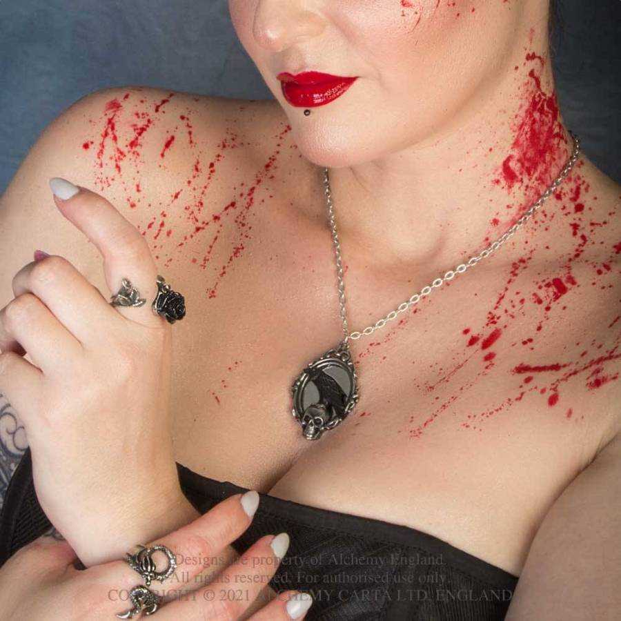 Alchemy Gothic Reflections of Poe Pendant (P919)