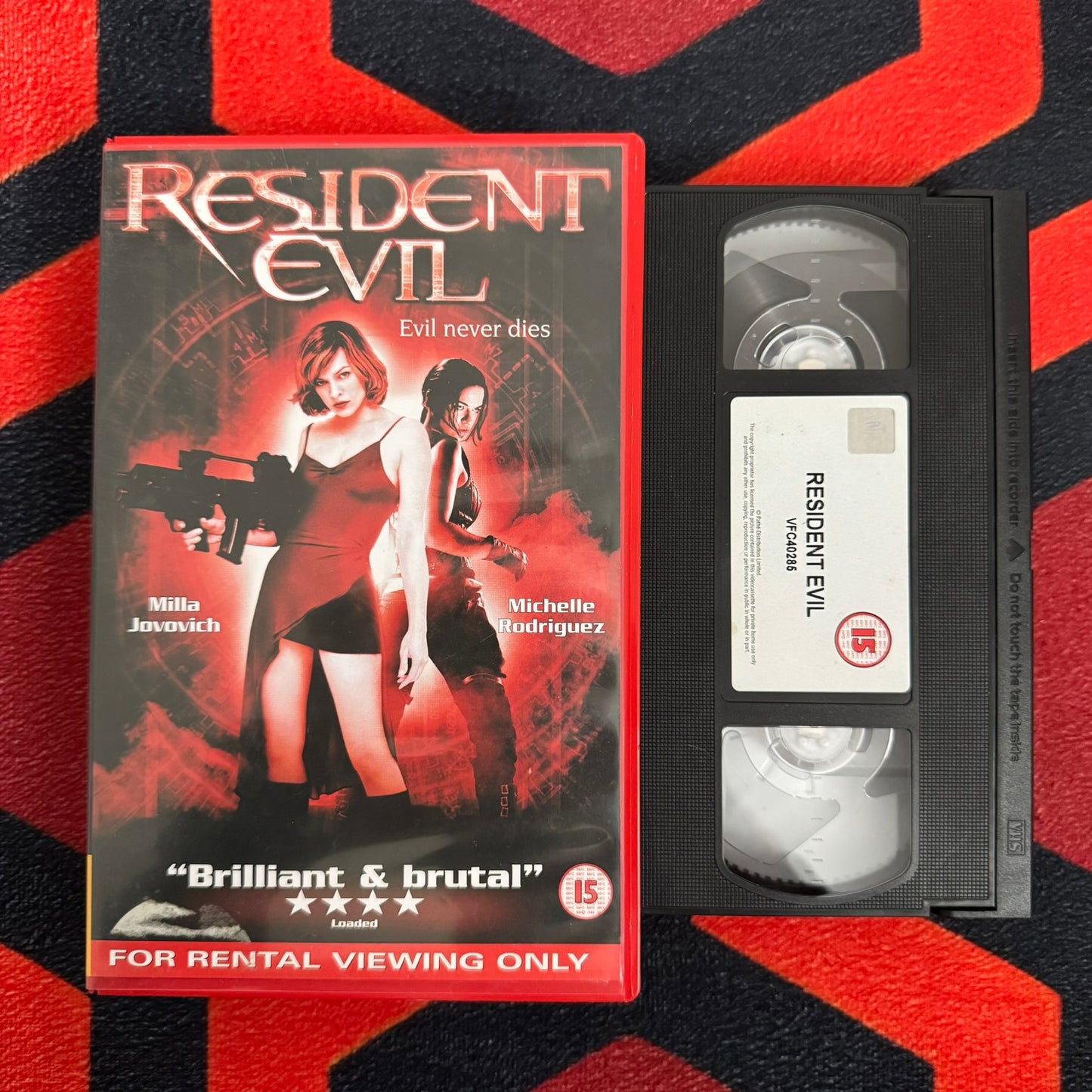 Resident Evil Ex Rental VHS Video (2002) P9048