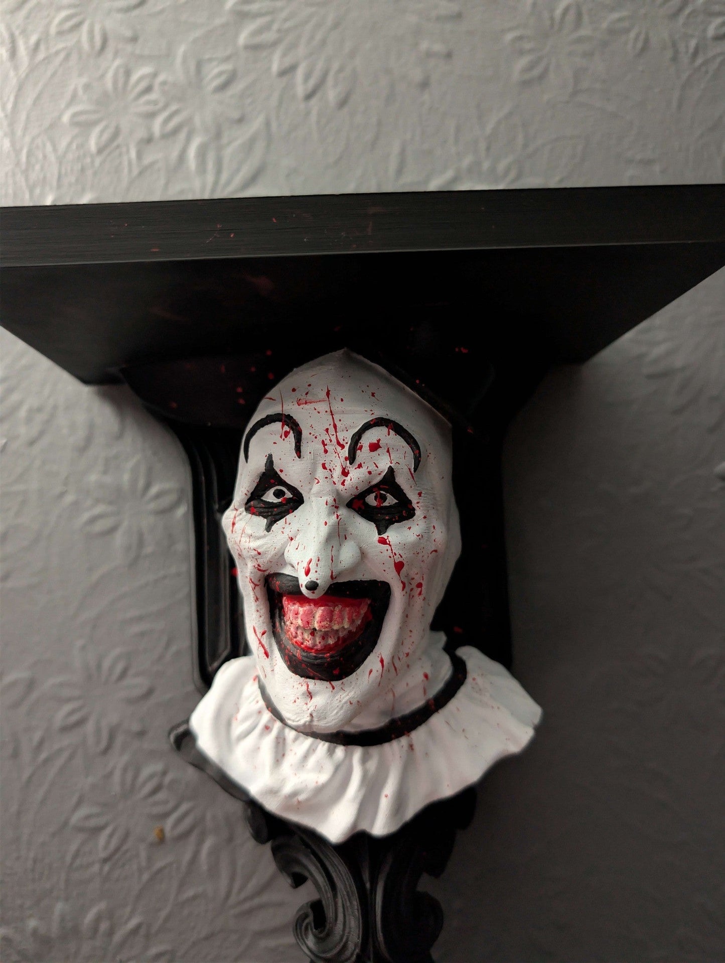Art the Clown Terrifier Wall Shelf Mount Display - Unique Horror Decor Gift