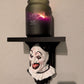 Art the Clown Terrifier Wall Shelf Mount Display - Unique Horror Decor Gift