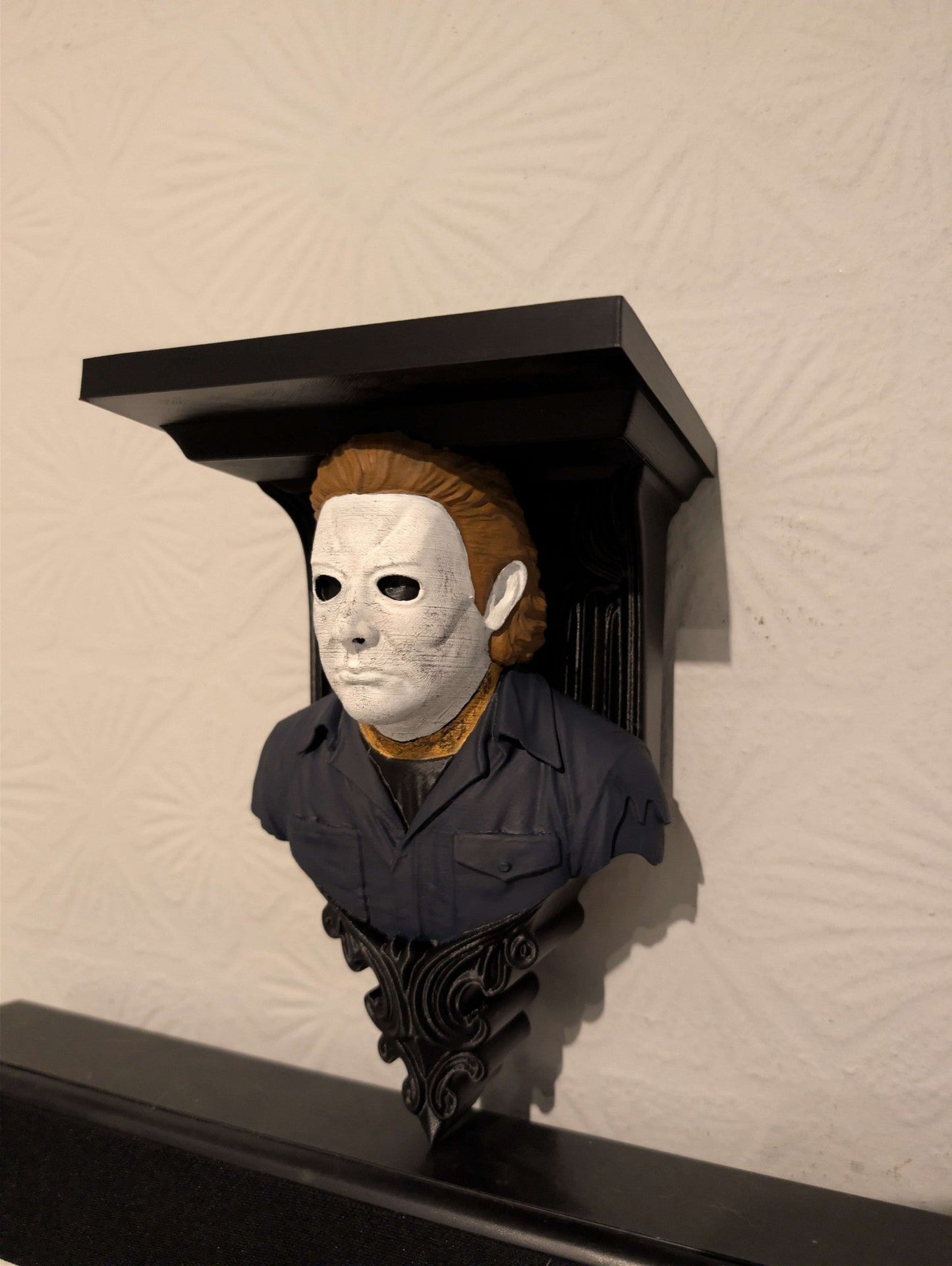 Michael Myers Halloween Wall Shelf Mount Display - Unique Horror Decor Gift