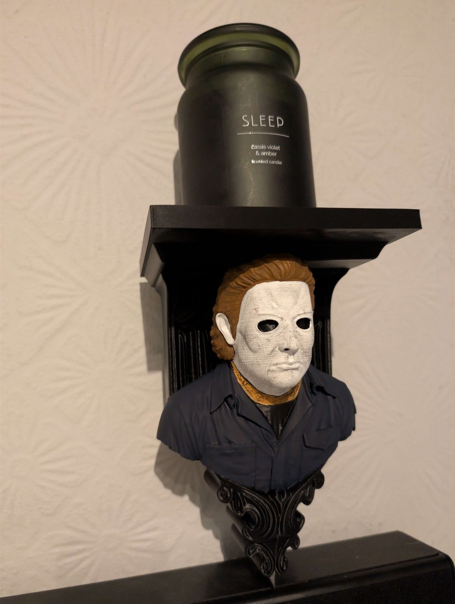 Michael Myers Halloween Wall Shelf Mount Display - Unique Horror Decor Gift