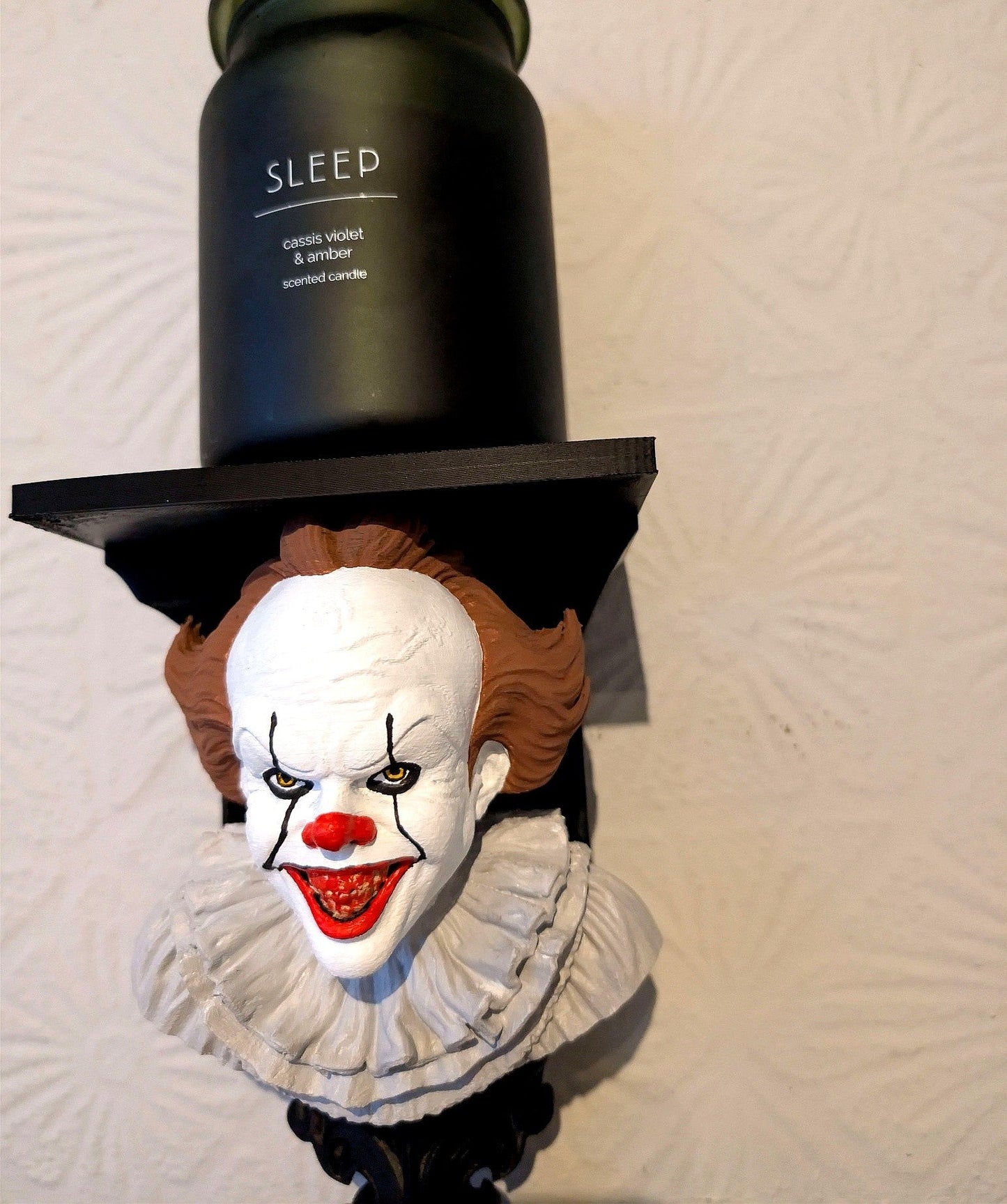 Pennywise IT Wall Shelf Mount Display - Unique Horror Decor Gift
