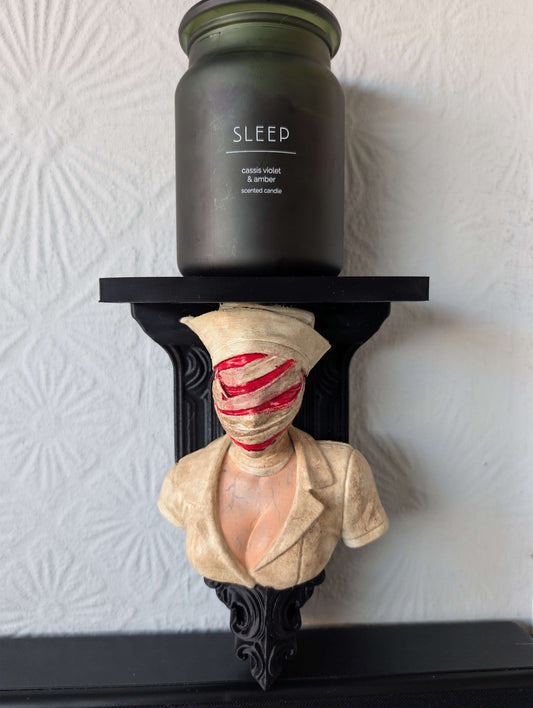 Silent Hill Nurse Wall Shelf Mount Display - Unique Horror Decor Gift