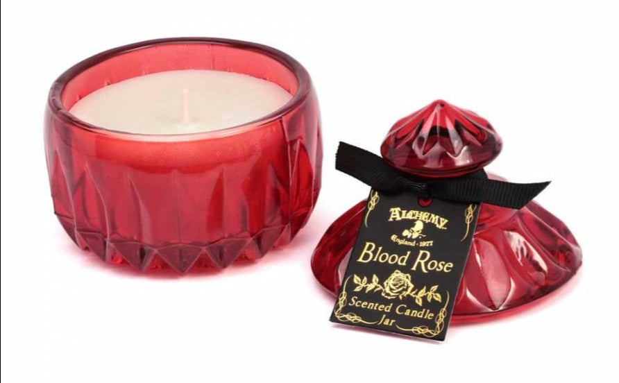 Alchemy Gothic Blood Rose (Small) Scented Boudoir Candle Jar (SCJ9)