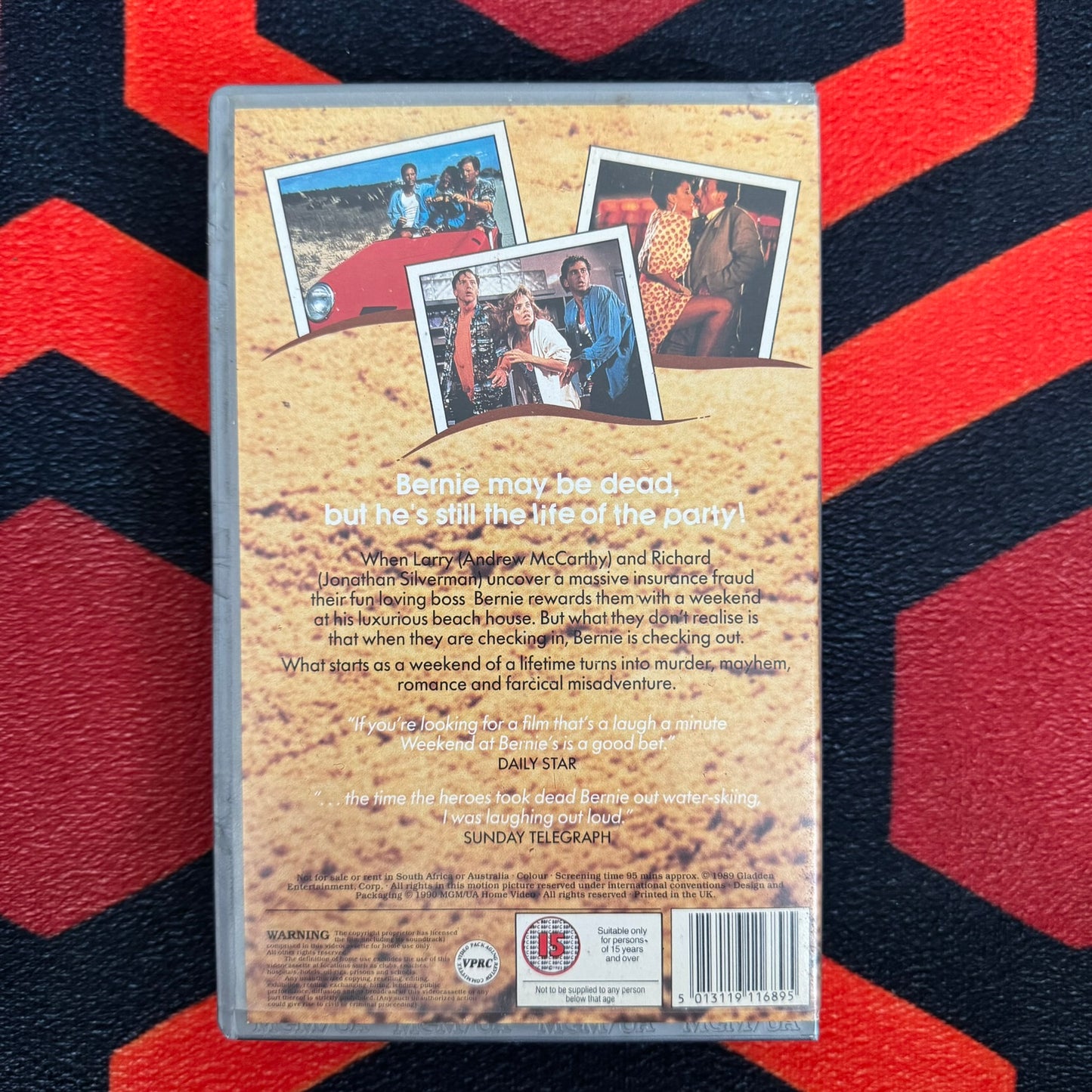 Weekend at Bernie's Ex Rental VHS Video (1989) UMV11689