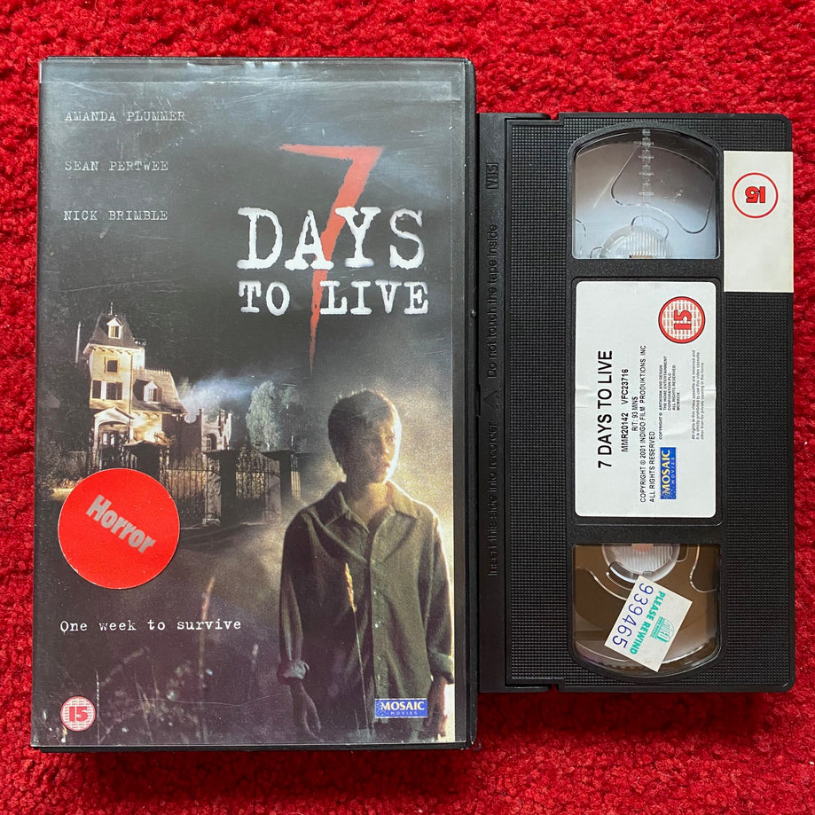 7 Days To Live Ex Rental VHS Video (2000) MMR20142