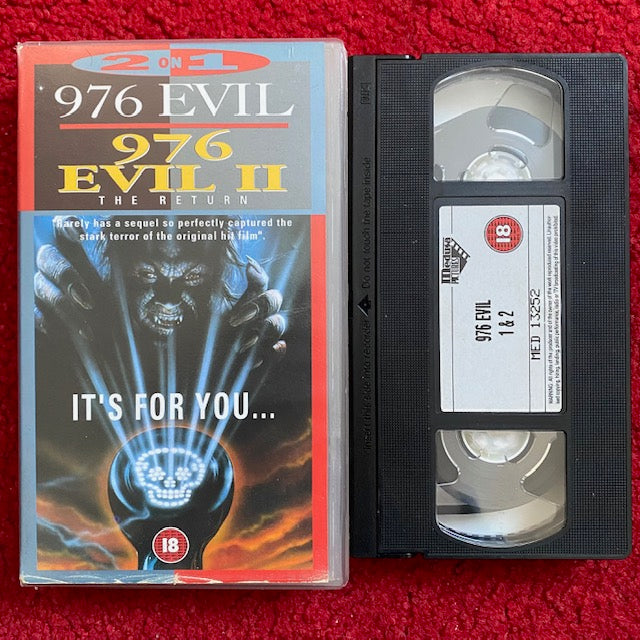 976-Evil / 976-Evil II The Return: Double Feature VHS Video (1988) MED13252