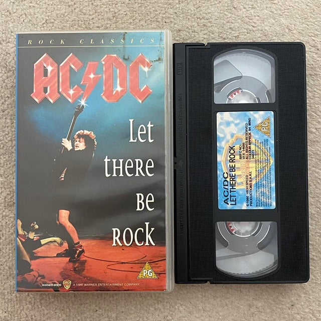 barbermaskine Et kors Hammer AC/DC: Let There Be Rock VHS Video (1980) S034073 – Horror Stock