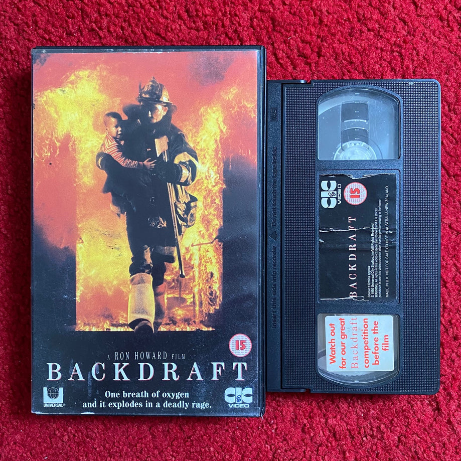 Backdraft Ex Rental VHS Video (1991) VHA1514