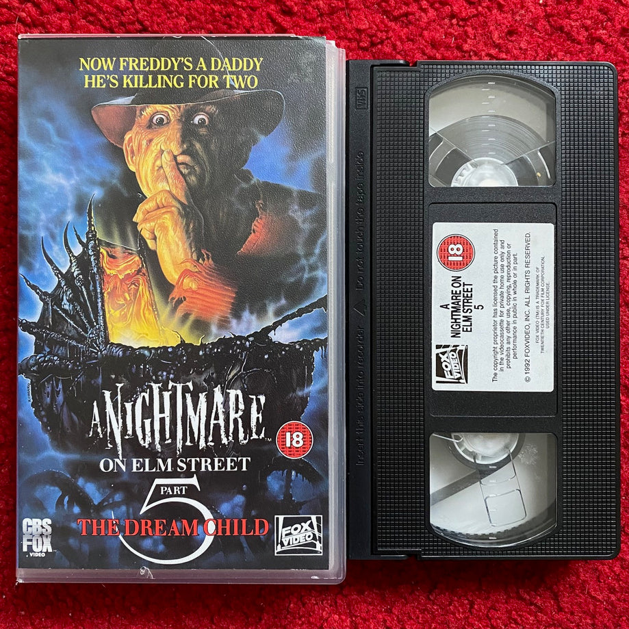 A Nightmare on Elm Street Part 5: The Dream Child VHS Video (1989) 2400