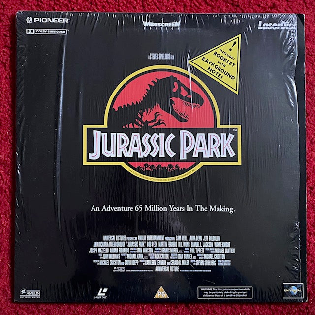Jurassic Park (1993) LaserDisc Home Video UK Pal