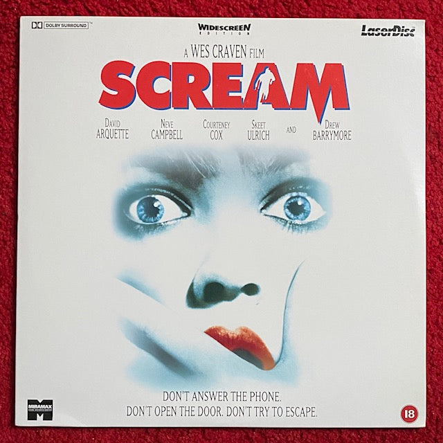 Scream (1996) LaserDisc Home Video UK Pal