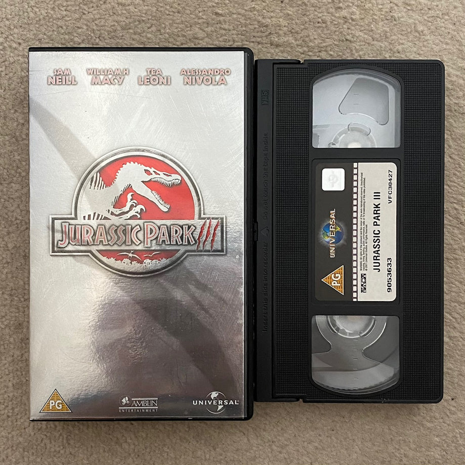 Jurassic Park III VHS Video (2001) 9053633
