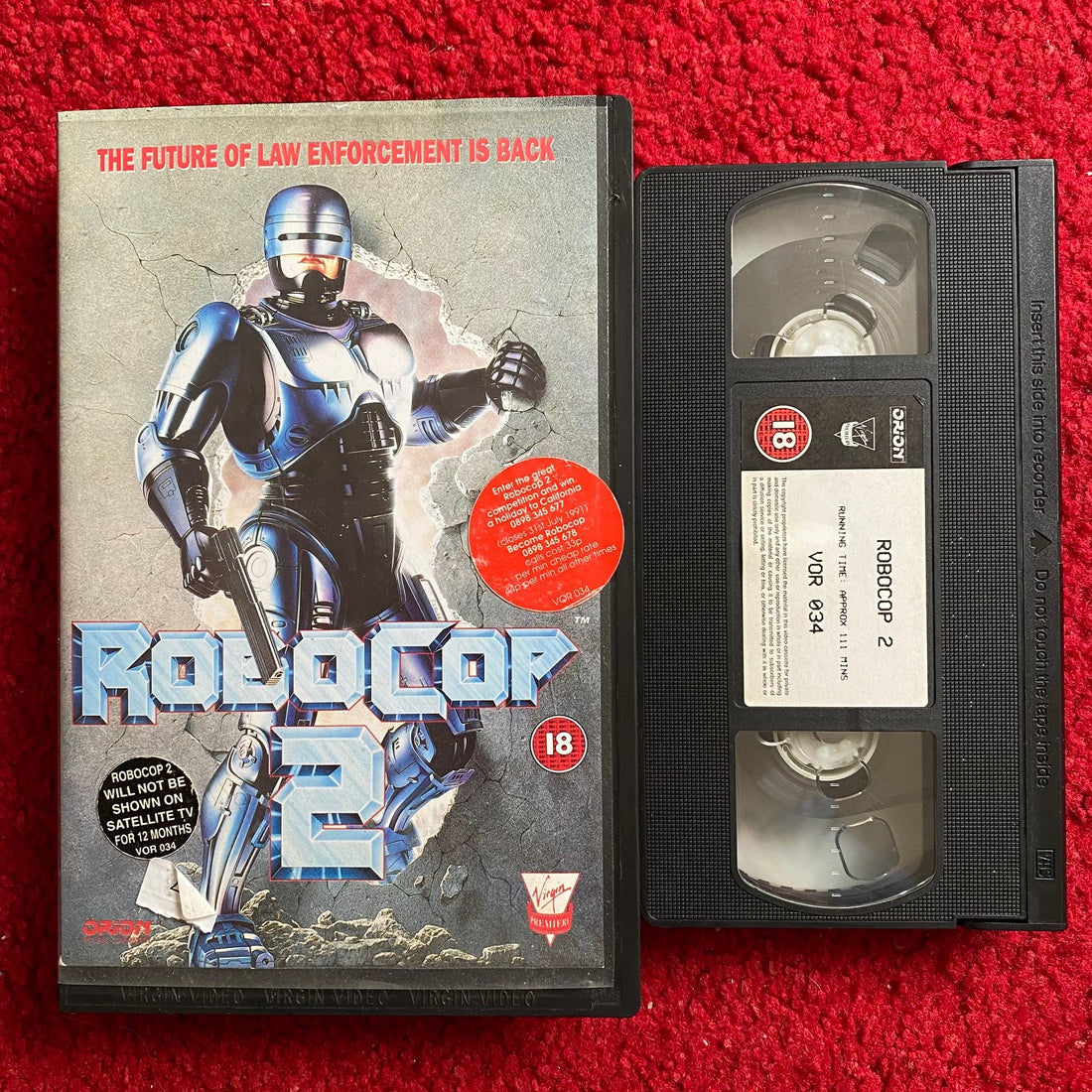 RoboCop 2 Ex Rental VHS Video (1990) VOR034 – Horror Stock
