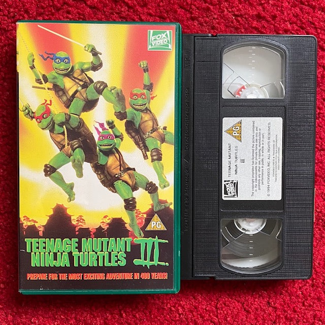 Teenage Mutant Ninja Turtles III VHS Video (1993) 1999