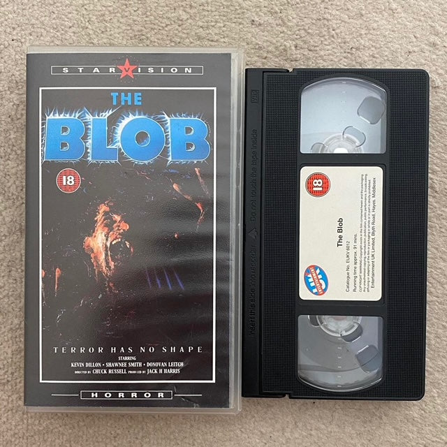 The Blob VHS Video (1987) EUKV6012
