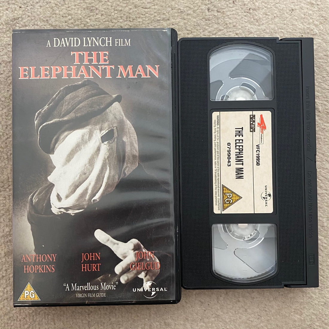 The Elephant Man VHS Video (1980) 799043 Horror Stock