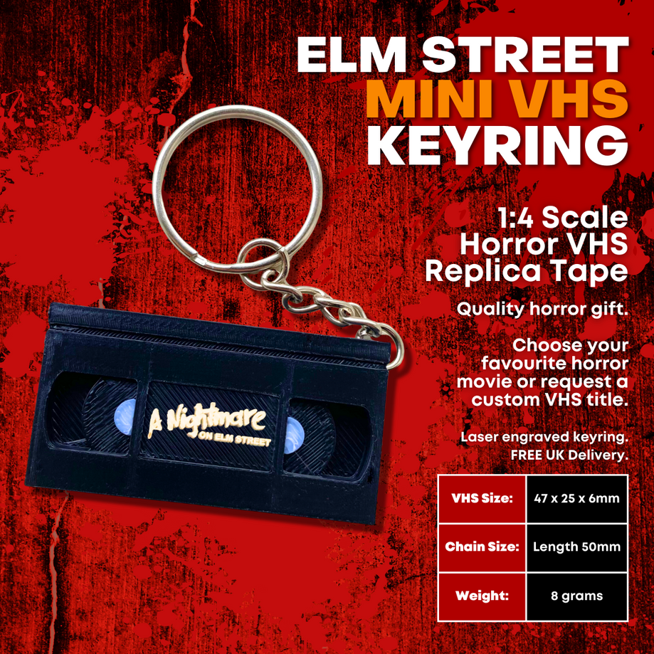 A Nightmare on Elm Street Mini Horror VHS Keyring