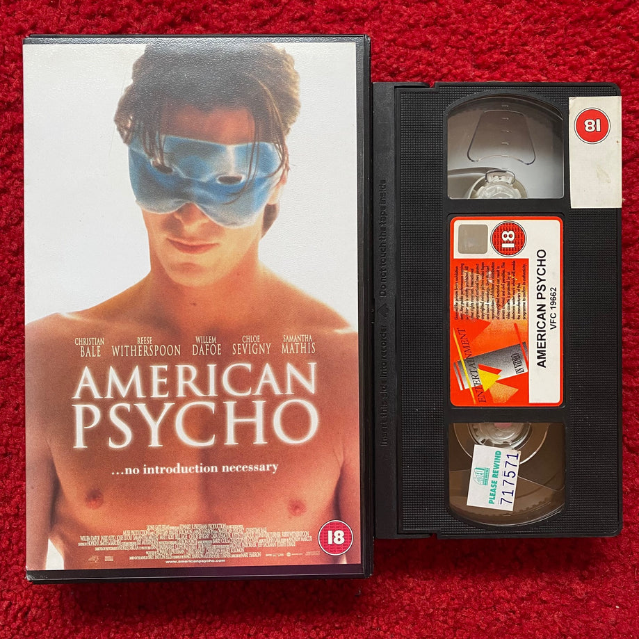 American Psycho Ex Rental VHS Video (2000) EVV1493