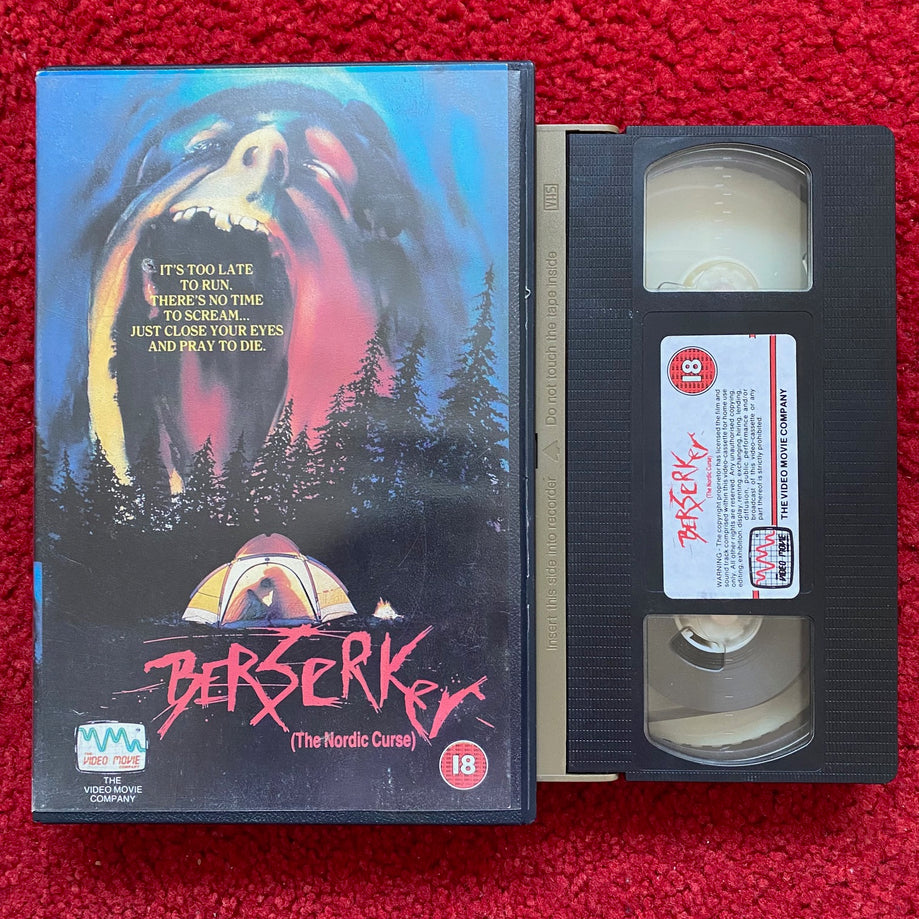 Berserker Ex Rental VHS Video (1987) PVM105