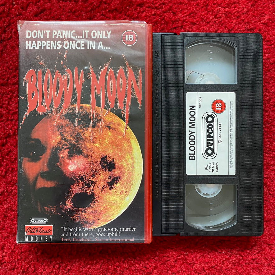 Bloody Moon VHS Video (1981) VIP052