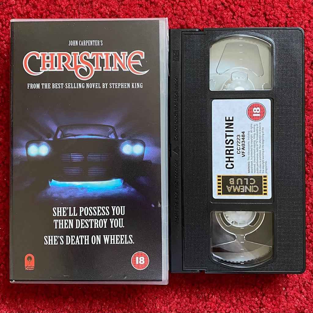 Christine Vhs Video 1983 Cc7223 Horror Stock