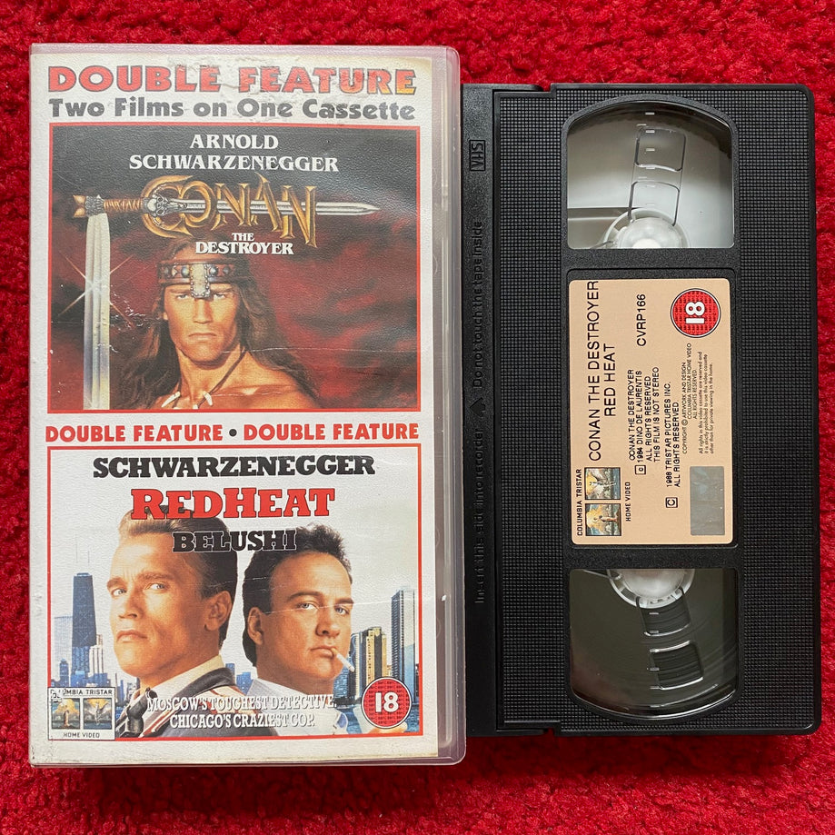 Conan The Destroyer / Red Heat Double Feature VHS Video (1984) CVRP166