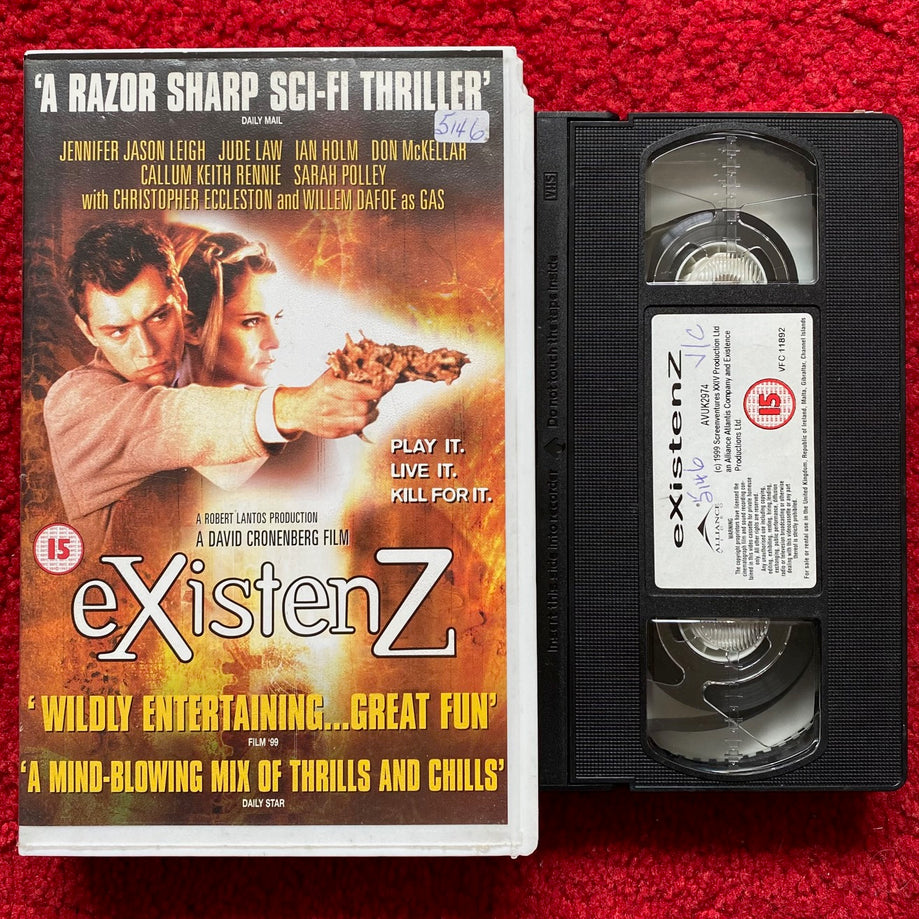 eXistenZ Ex Rental VHS Video (1999) AVUK2974