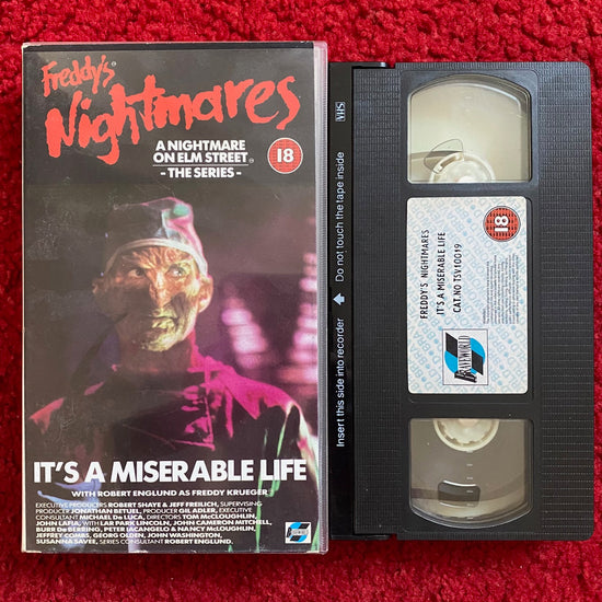 Freddy's Nightmares: It's A Miserable Life VHS Video (1988) TSV10019